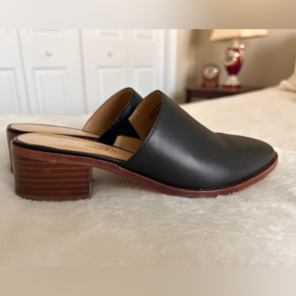 Talbot’s black mules